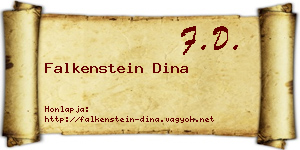 Falkenstein Dina névjegykártya